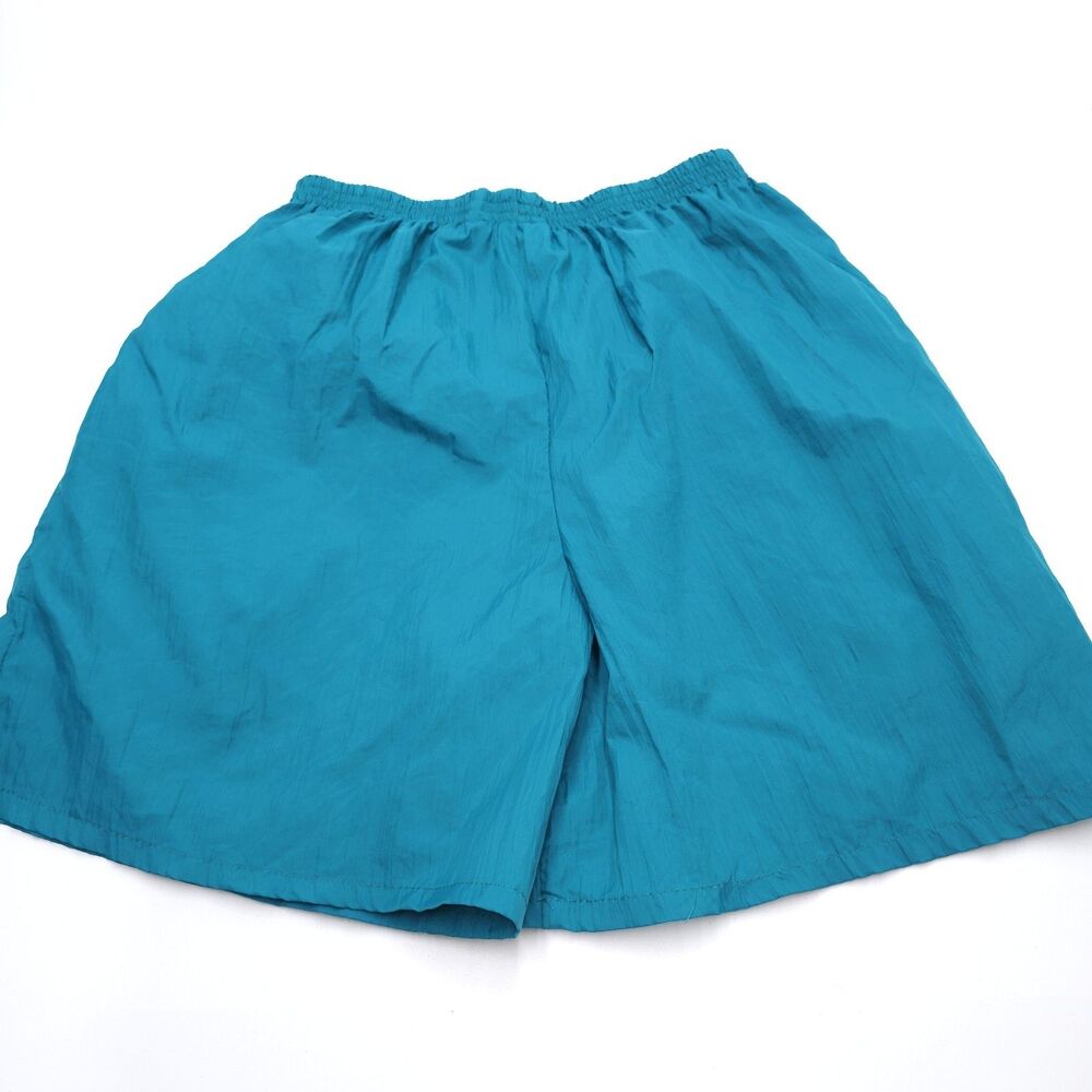 Vintage Victorias Secret Sport Shorts Womens Small Green High Waist Athleisure